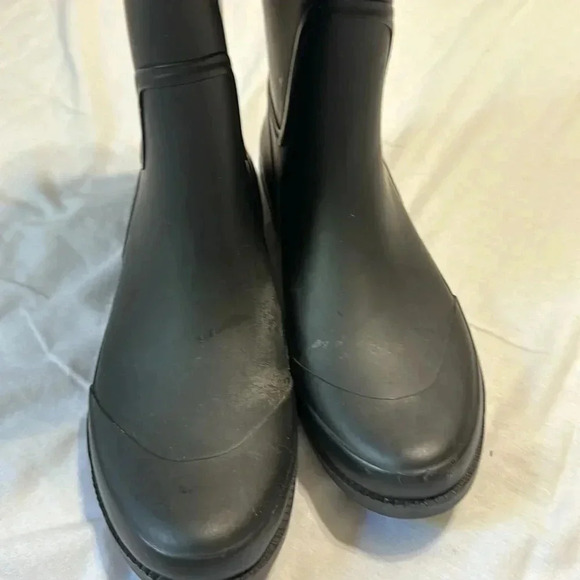 Tommy Hilfiger Women’s 9 Black TWcoastal Tall Rubber Boots Rainboots Rain Winter - Picture 3 of 8
